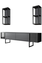 Hanah Home Chrome Line - Antracita, Negro